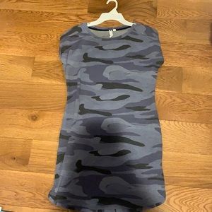 Blue camo dress
